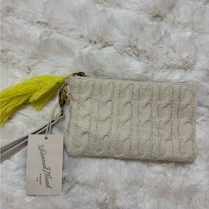 Universal Thread Knit Clutch with Yellow Tassel